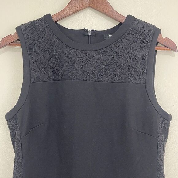 Apt 9 Dress‎ Medium Sheath Black Lace Stretch Sleeveless Office Career Capsule - Picture 1 of 8